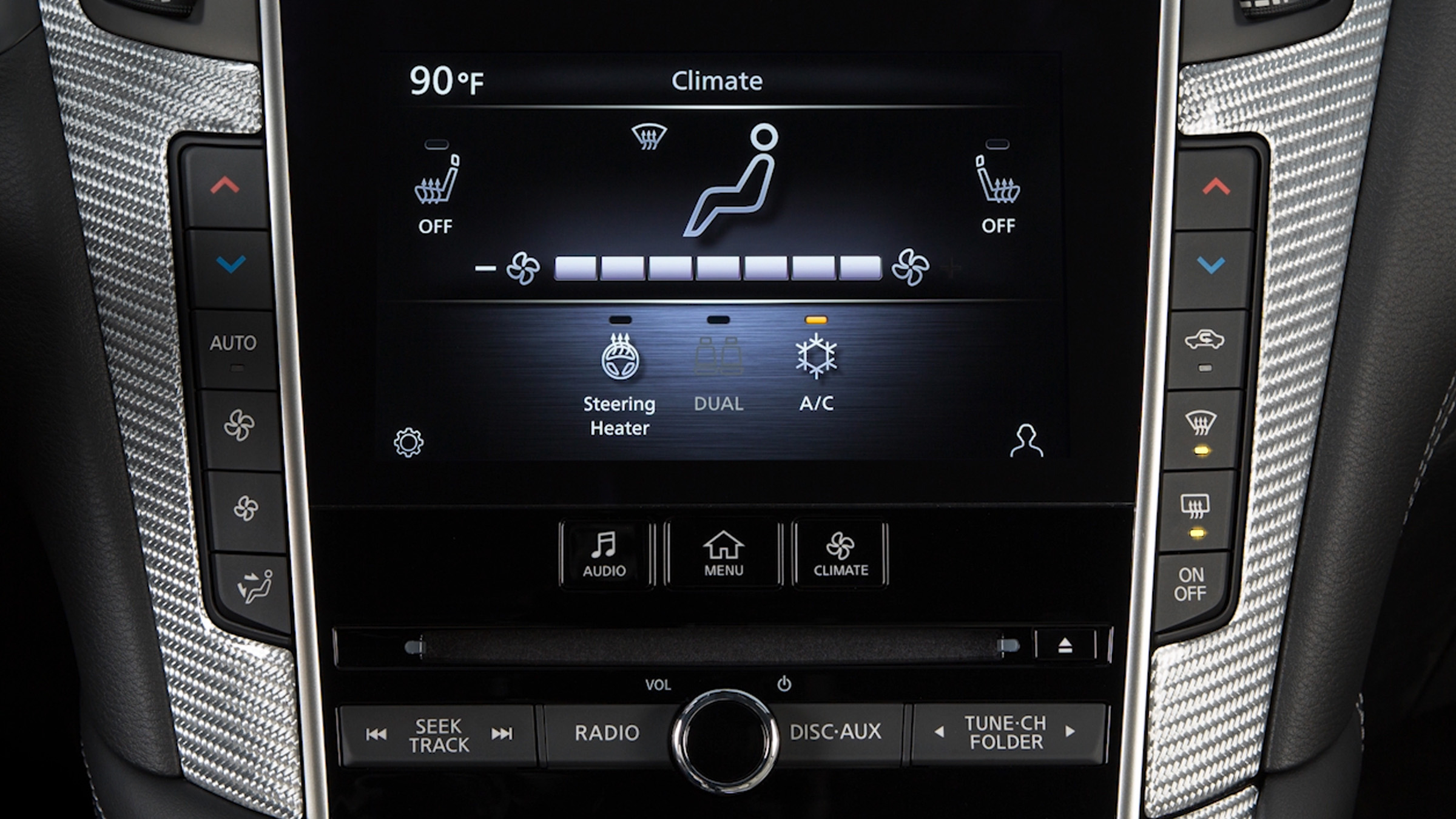 2022 INFINITI Q60 car dual touchscreens